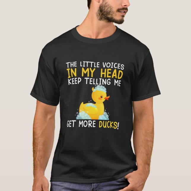 T-shirt Little Voices Obtenez plus de canards Drôle Canard (Devant)