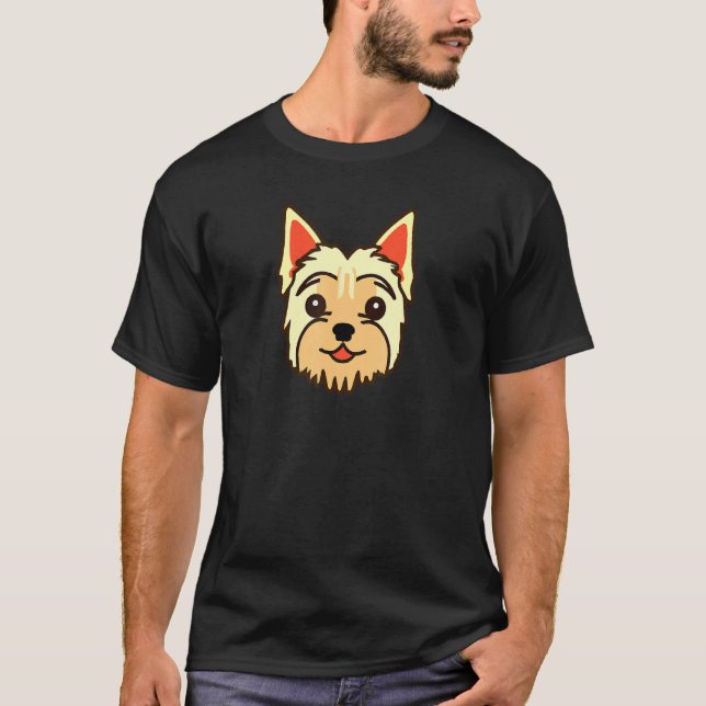 T-shirt Little Yorkshire Terrier Chien Yorkie Retro (Devant)