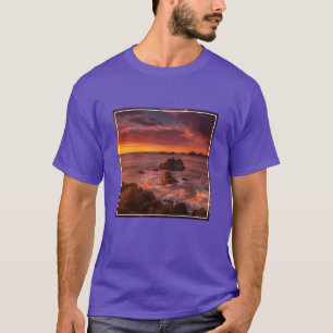 T-shirt Littoral   Sunset Pacific Grove Carmel California