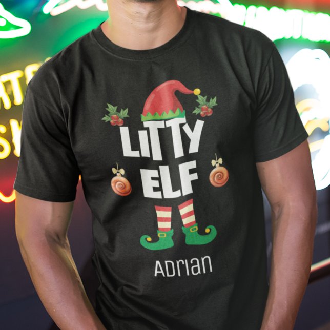 T-shirt Litty elf drôle nom de la famille de Noël (Créateur téléchargé)