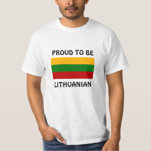 T-shirt Lituanie : Fière d'être lituanienne