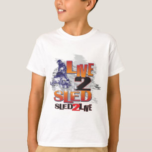 T-shirt Live 2 Motoneige À Motoneige Pour Vivre