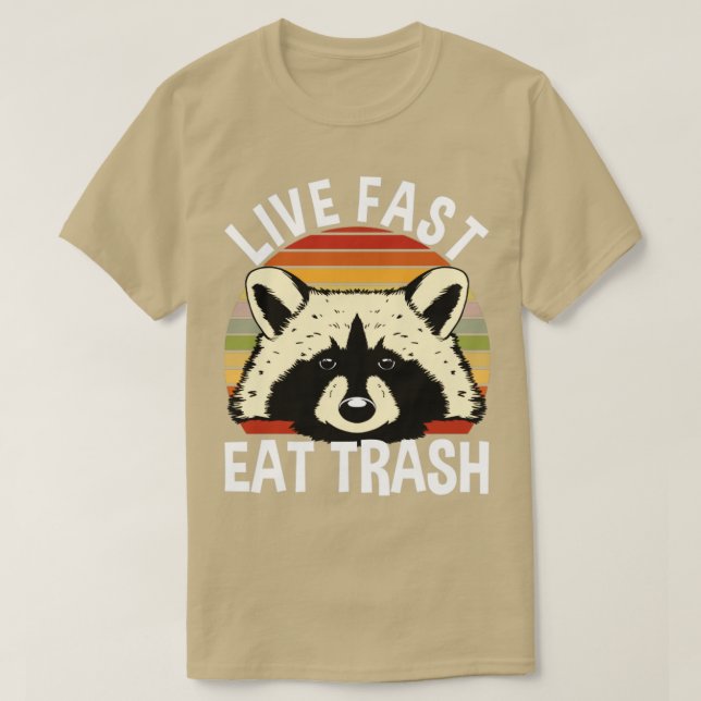 T-shirt Live Fast Eat Trump (Design devant)