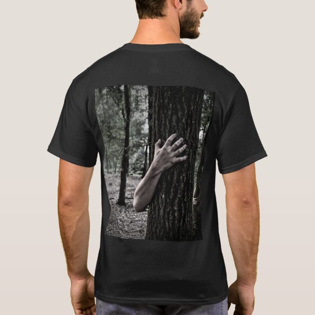 T-shirt Live Free Hug a Tree Zombie Goth (Dos)