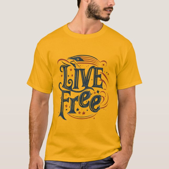 T-shirt LIVE FREE (T-shirt classique) (Devant)