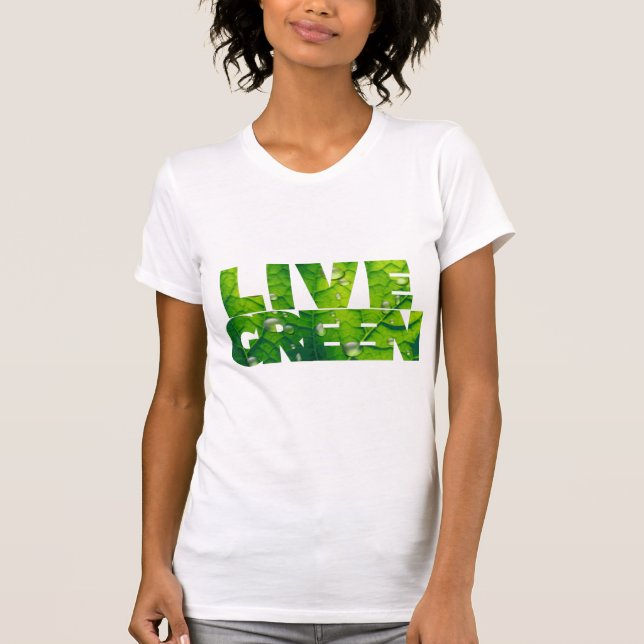 T-shirt Live Green (Devant)