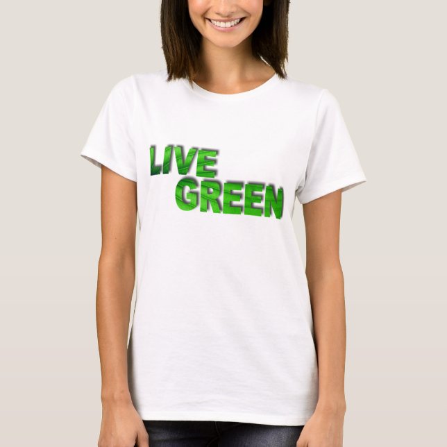 T-shirt Live Green (Devant)