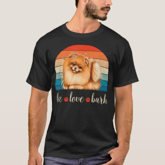T-shirt Live Love Bark Pomeranian