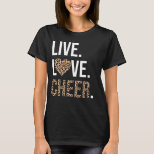 T-shirt Live Love Cheerled Pom-pom girl Cheerled