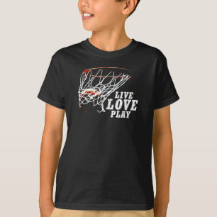 T-shirt Live Love Play Basketball By Subgirl