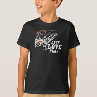 T-shirt Live Love Play Basketball By Subgirl