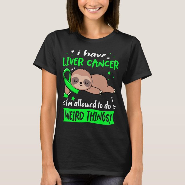 T-shirt Liver Cancer Awareness Month Ribbon Gifts (Devant)