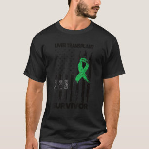T-shirt Liver Transplant Surgery US Flag Liver Transplant 