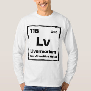 T-shirt Livermorium (Lv) - Tableau Périodique des Éléments
