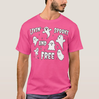 T-shirt Livin éffrayant et gratuit Ghosts
