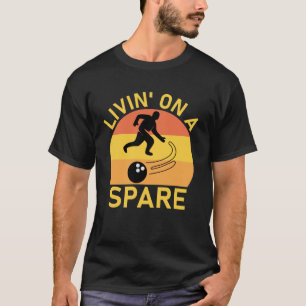T-shirt Livin' sur un Spare Bowling