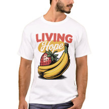 Living Hope Strawberry Banana Retro Faith Tee