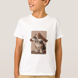 T-shirt Livraison de journaux Basset Hound Enfants