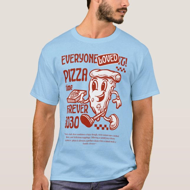 T-shirt Livraison de pizza (Devant)