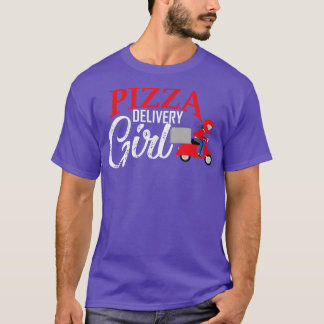 T-shirt Livraison De Pizza Fille Correspondant Costume De