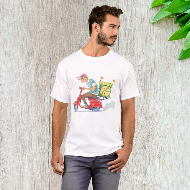 T-shirt Livraison de pizzas cyclées (Créateur téléchargé)
