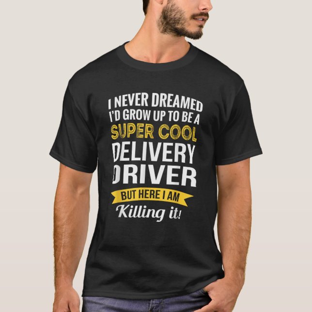 T-shirt Livraison des cadeaux de chauffeur amusant (Devant)