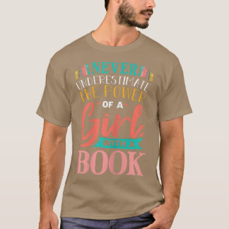 T-shirt Livre amusant Lecture Graphique Femmes Filles Rése