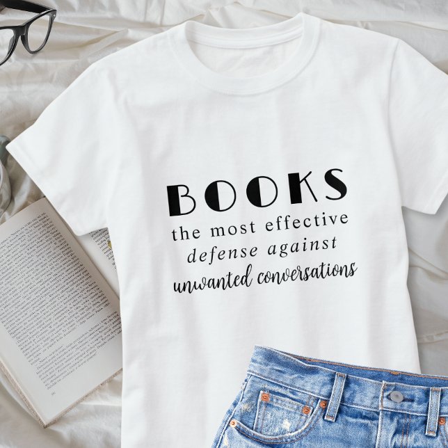T-shirt Livre amusant Nerd Introvert Bookish Bookworm dire (book nerd book lovers reading quote funny saying tshirts for introvert shy women men him her them)