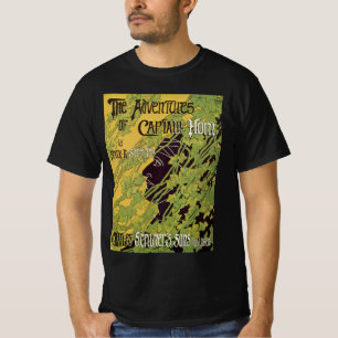 T-shirt Livre Art Nouveau Vintage, Aventures du Capitaine 