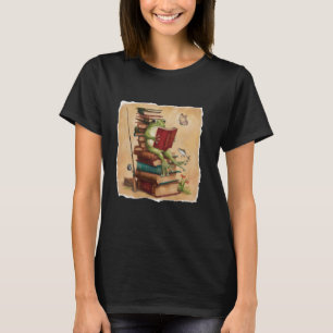 T-shirt Livre classique vintage pêche grenouille & crapaud