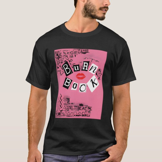 T-shirt Livre De Brûlage Moyenne Avec Les Plastiques (Devant)