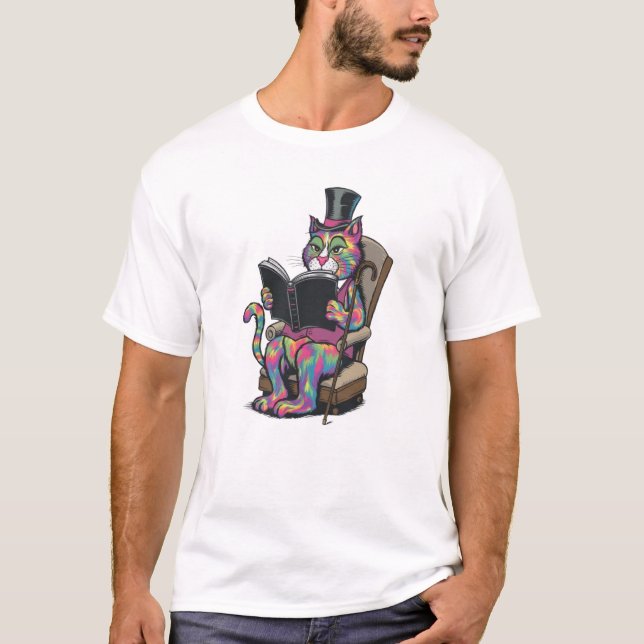 T-shirt Livre de chat (Devant)