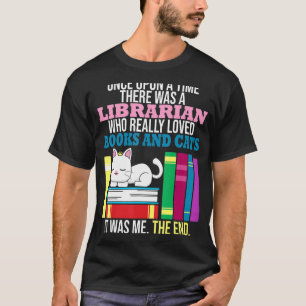 T-shirt Livre de chat Feline Propriétaire Lecteur Bookworm