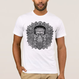 T-shirt Livre de coloriage Mandala du monstre de Frankenst