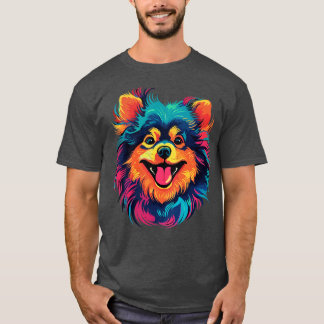 T-shirt Livre de coloriage Poméranien