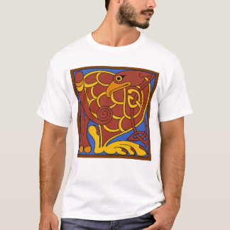 T-shirt Livre De Kells Celtic Knot Oiseau Médiéval
