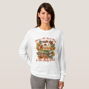 T-shirt Livre de lecture confortable d'automne