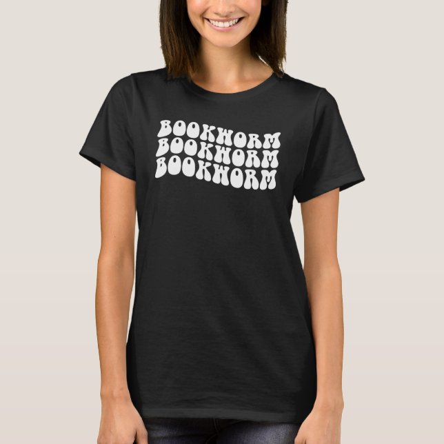 T-shirt Livre de lecture de ver de livre super Bibliothéca (Devant)
