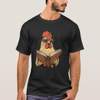 T-shirt Livre de lecture du poulet mignon
