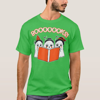 T-shirt Livre de lecture HalloweenT Kids Toddler Ghost Bow