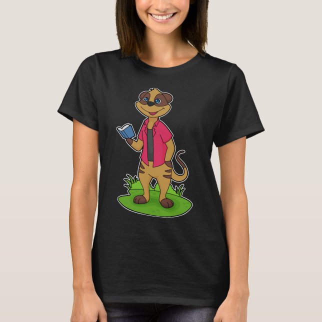 T-shirt Livre de lecture Meerkat (Devant)
