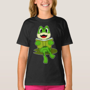 T-shirt Livre de nerd de grenouille