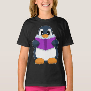T-shirt Livre de nerd de pingouin