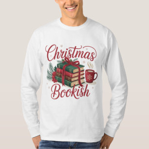 T-shirt Livre de Noël Cosy Lecteur Amateur de Livres Xmas