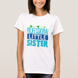 T-shirt Livre de peinture bleu petite soeur professionnell