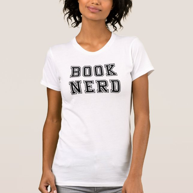 T-shirt Livre de style Varsity Nerd (Devant)