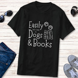 T-shirt Livre drôle et Humour Amoureux des chiens