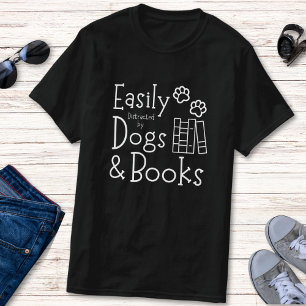 T-shirt Livre drôle et Humour Amoureux des chiens