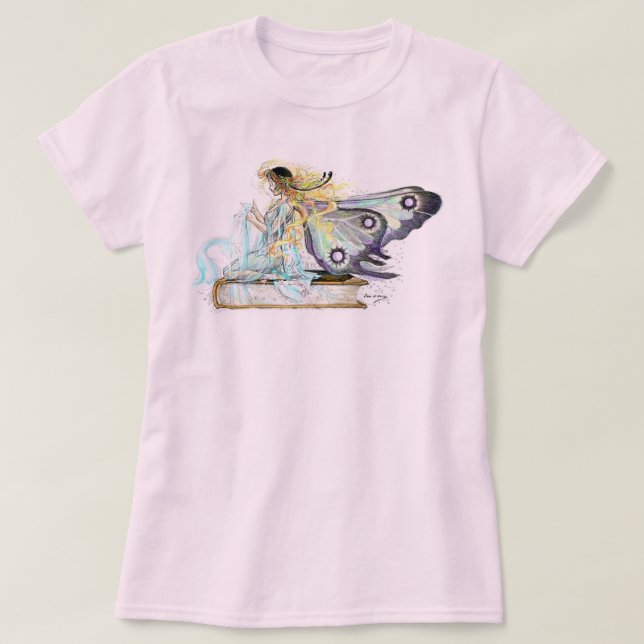 T-shirt Livre Fairy Vintage Art (Design devant)