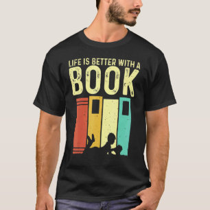 T-shirt Livre Hommes Lecteurs Lecteurs Bibliothécaire